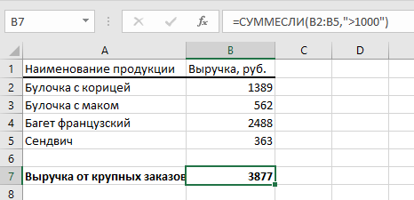 Как работает суммесли в Excel